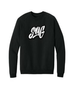 Swag CoolWick District Cloud Fleece Crew Bowling Sweatshirt - Black