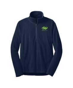 Motiv CoolWick Men's Microfleece 1/2-Zip Bowling Pullover - True Navy