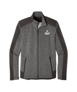 Roto Grip CoolWick Men's Grid Fleece Bowling Jacket - Grey Smoke Heather/Grey Smoke