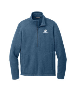 Ebonite CoolWick Men's Arc Bowling Sweater 1/4 Zip Pullover - Insignia Blue Heather