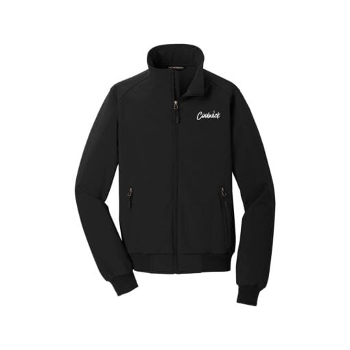 CoolWick CoolWick Soft Shell Bomber Bowling Jacket - Black