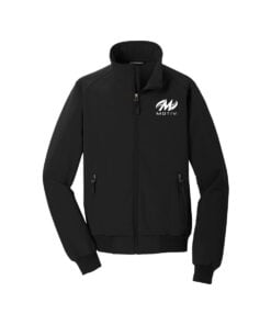 Motiv CoolWick Soft Shell Bomber Bowling Jacket - Black