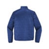 CoolWick Men's Packable Puffy Bowling Jacket back - Cobalt Blue