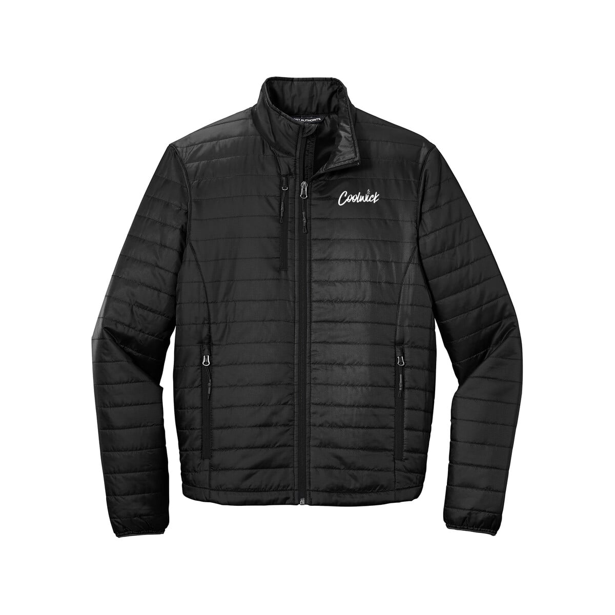 CoolWick CoolWick Men's Packable Puffy Bowling Jacket - Deep Black