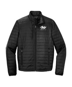 Motiv CoolWick Men's Packable Puffy Bowling Jacket - Deep Black