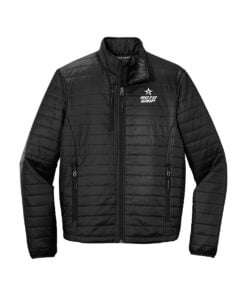 Roto Grip CoolWick Men's Packable Puffy Bowling Jacket - Deep Black