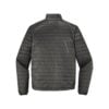 CoolWick Men's Packable Puffy Bowling Jacket back - Sterling Grey/ Graphite