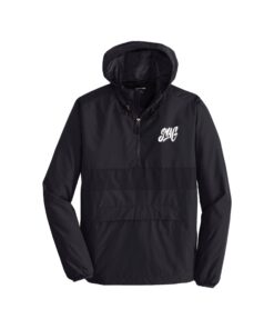 Swag CoolWick Zipped Pocket Anorak Hoodie Pullover - Black