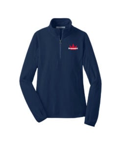 Brunswick CoolWick Women's Microfleece 1/2-Zip Bowling Pullover - True Navy