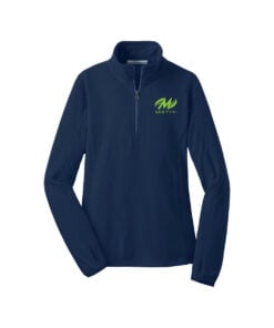Motiv CoolWick Women's Microfleece 1/2-Zip Bowling Pullover - True Navy