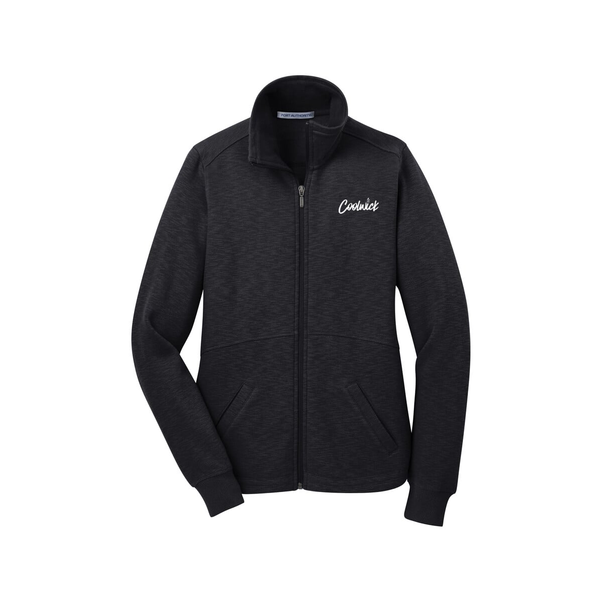CoolWick CoolWick Women's Slub Fleece Bowling Jacket - Black