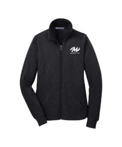 Motiv CoolWick Women's Slub Fleece Bowling Jacket - Black