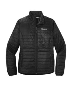 900 Global CoolWick Women's Packable Puffy Bowling Jacket - Deep Black