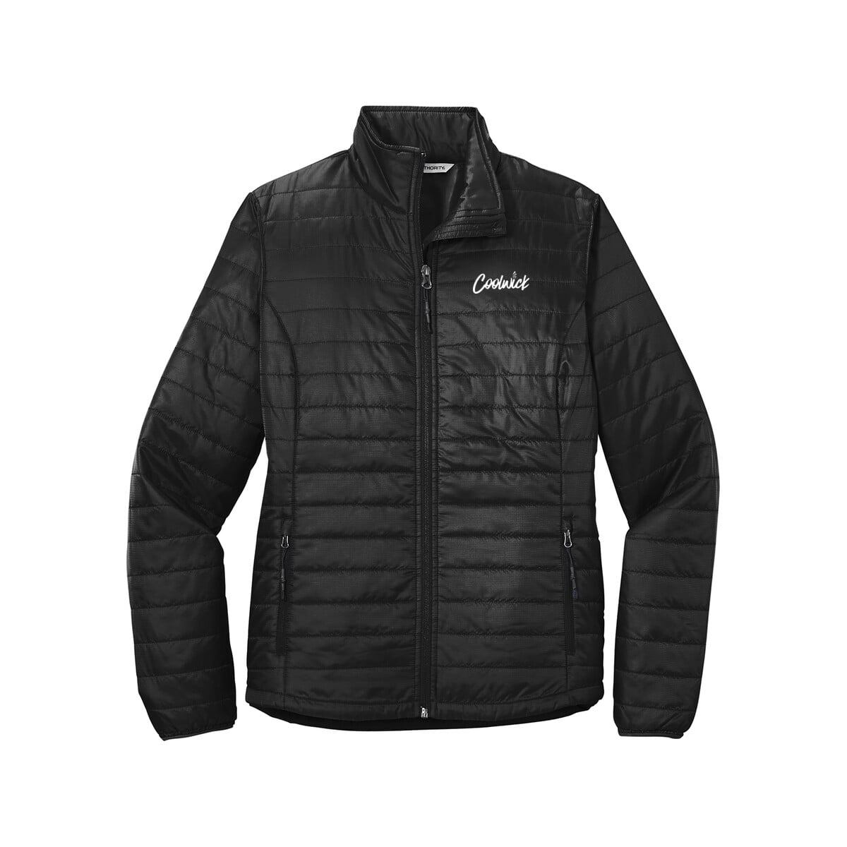 CoolWick CoolWick Women's Packable Puffy Bowling Jacket - Deep Black
