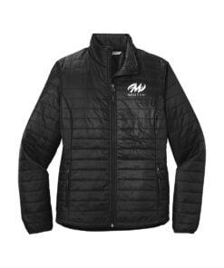 Motiv CoolWick Women's Packable Puffy Bowling Jacket - Deep Black