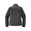 CoolWick Women's Packable Puffy Bowling Jacket back - Sterling Grey/ Graphite
