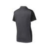 CoolWick Women's Colorblock Micropique Bowling Polo back - Iron Grey/Black