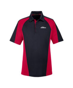 Brunswick CoolWick Men's Colorblock Snag Protection Bowling Polo - Black/ Red/ Dark Charcoal