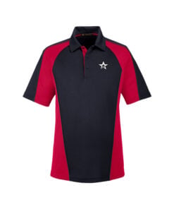 Roto Grip CoolWick Men's Colorblock Snag Protection Bowling Polo - Black/ Red/ Dark Charcoal