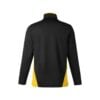 CoolWick Colorblock Quarter-Zip Bowling Pullover - Black/Sunray Yellow (back)