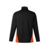 CoolWick Colorblock Quarter-Zip Bowling Pullover - Black/Team Orange (back)