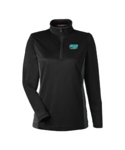 Storm CoolWick Women's Colorblock Quarter-Zip Bowling Pullover - Black/Dark Charcoal