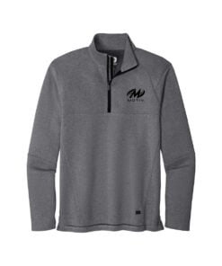 Motiv CoolWick Men's OGIO Transition 1/4-Zip Bowling Pullover - Blacktop Heather
