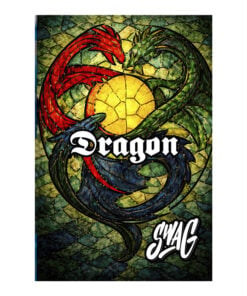 SWAG Dragon Stained Glass Bowling Towel