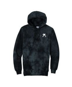 Belmo CoolWick Men's Crystal Tie Dye Bowling Hoodie - Black