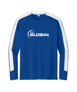 900 Global CoolWick Men's Competitor United Bowling Tee - True Royal/White