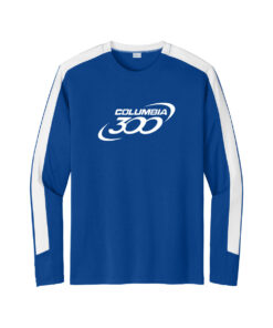 Columbia 300 CoolWick Men's Competitor United Bowling Tee - True Royal/White