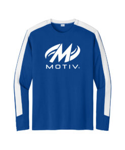 Motiv CoolWick Men's Competitor United Bowling Tee - True Royal/White