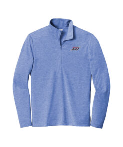 Columbia 300 CoolWick Men's Tri-Blend Wicking 1/4-Zip Bowling Pullover - True Royal Heather