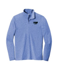 Storm CoolWick Men's Tri-Blend Wicking 1/4-Zip Bowling Pullover - True Royal Heather