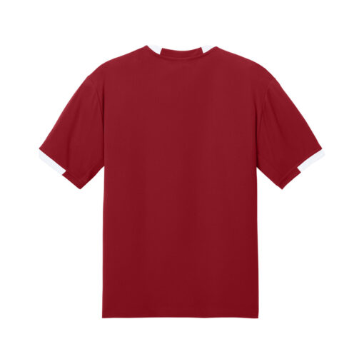 CoolWick Men's Club Bowling Dri-Fit back - Deep Red/White