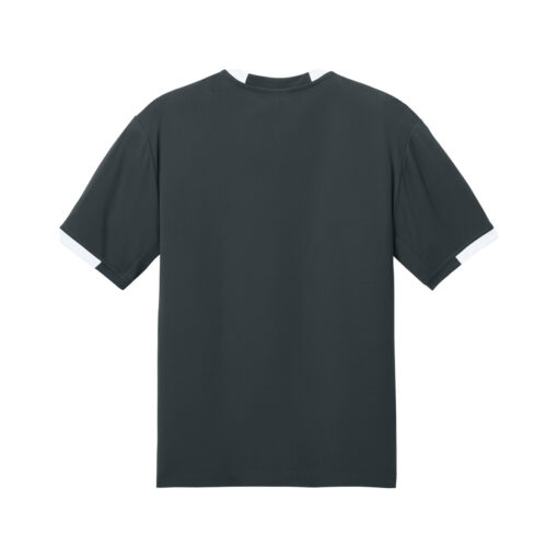 CoolWick Men's Club Bowling Dri-Fit back - Iron Grey/White