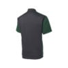 CoolWick Men's Colorblock Micropique Bowling Polo back - Iron Grey/Forest Green