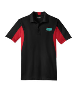 Storm CoolWick Men's Side Blocked Micropique Bowling Polo - Black/True Red