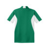 CoolWick Men's Side Blocked Micropique Bowling Polo back - Kelly Green/White
