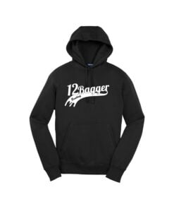 12Bagger CoolWick Men's Tall Contender Bowling Hoodie - Black