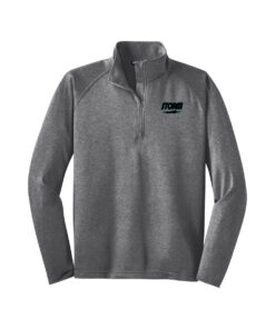 Storm CoolWick Men's Tall Sport-Wick Stretch 1/4-Zip Bowling Pullover - Charcoal Grey Heather