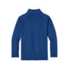 CoolWick Youth Sport-Wick Stretch 1/4-Zip Bowling Pullover back - True Royal