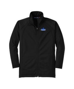 Brunswick CoolWick Youth Tricot Track Bowling Jacket - Black/Black