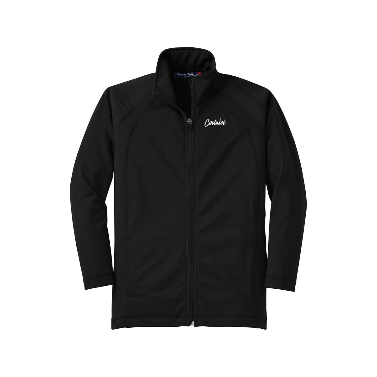 CoolWick CoolWick Youth Tricot Track Bowling Jacket - Black/Black